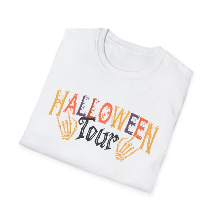 Spooky Town Tour Halloween T-Shirt - funny t-shirt by Cheeky Business