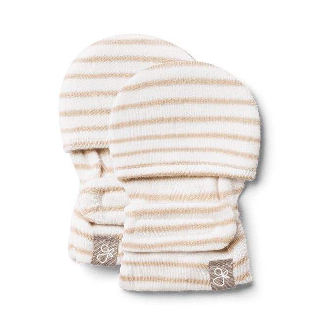 Stay-On Scratch Mittens - Dune Stripe Goumikids
