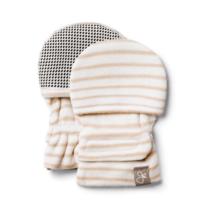 Stay-On Scratch Mittens - Dune Stripe Goumikids
