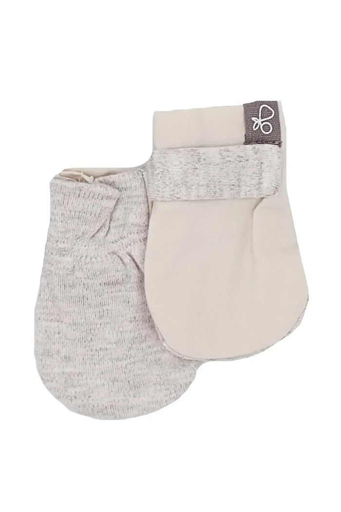 Prem Stay-On Scratch Mittens - Storm Grey Scratch Mitts Goumikids