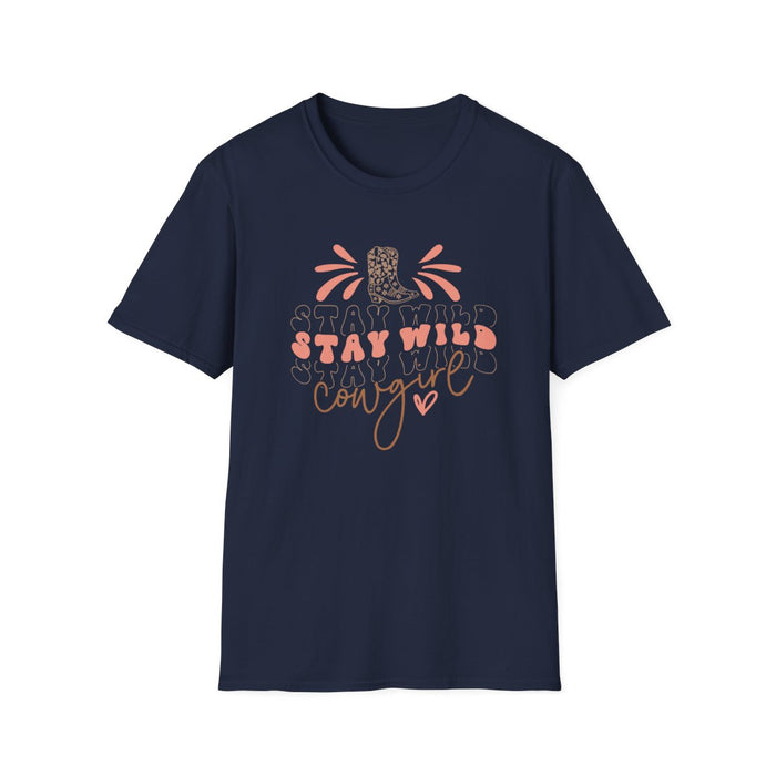 Stay Wild Cowgirl T-Shirt - funny t-shirt by Cheeky Business