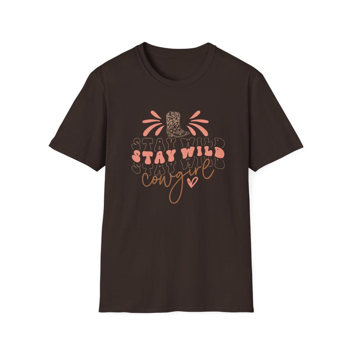 Stay Wild Cowgirl T-Shirt - funny t-shirt by Cheeky Business