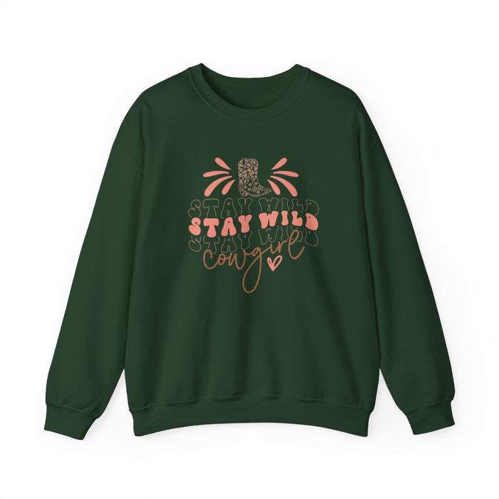 Stay Wild Stay Wild Cowgirl Sweatshirt - funny sweatshirt by Cheeky Business