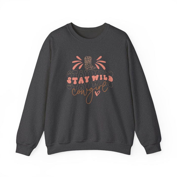 Stay Wild Stay Wild Cowgirl Sweatshirt - funny sweatshirt by Cheeky Business