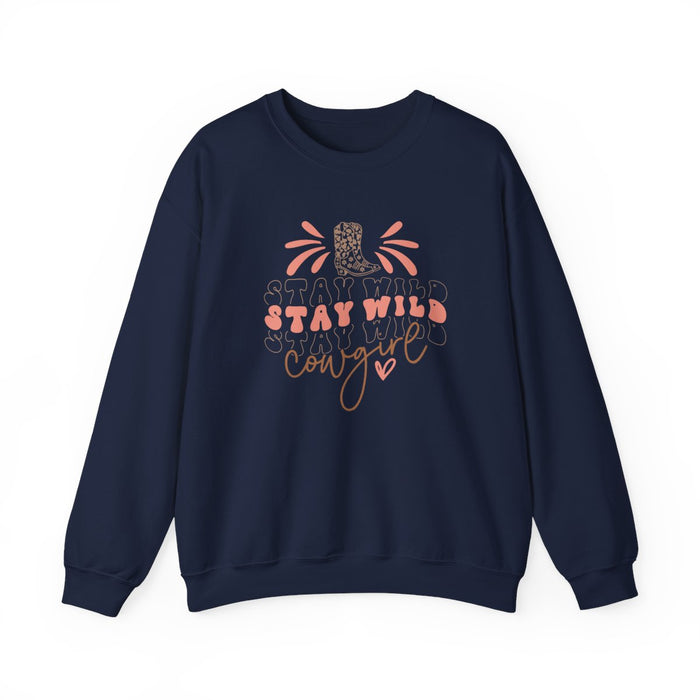 Stay Wild Stay Wild Cowgirl Sweatshirt - funny sweatshirt by Cheeky Business