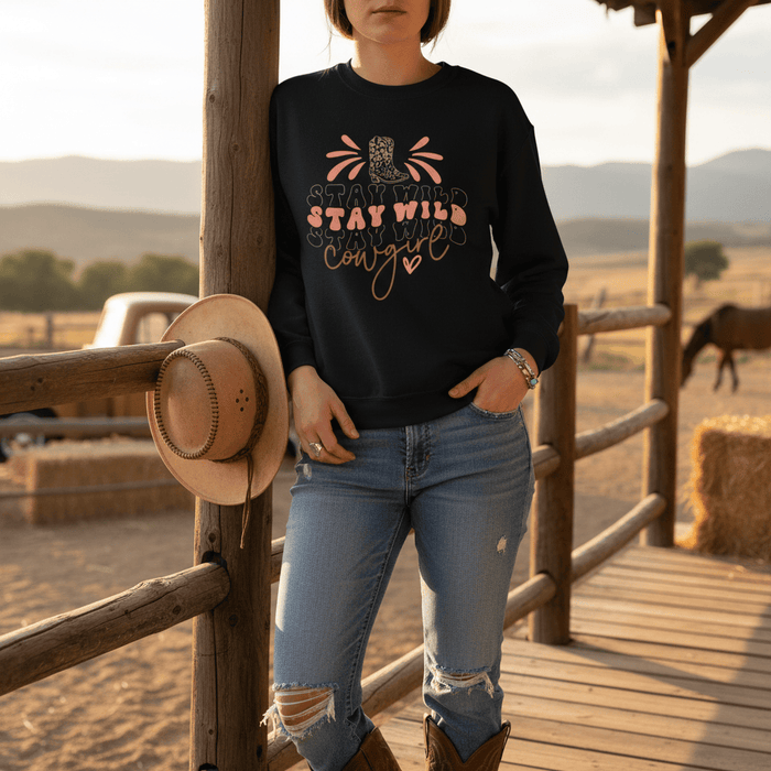 stay wild cowgirl sweatshirt gift idea packaging