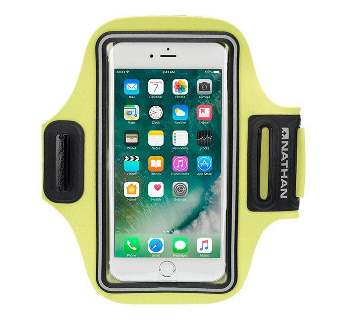 color:Safety Yellow||view image primary||seo:StrideSport Smartphone Carrier Gear Nathan Safety Yellow OSFM