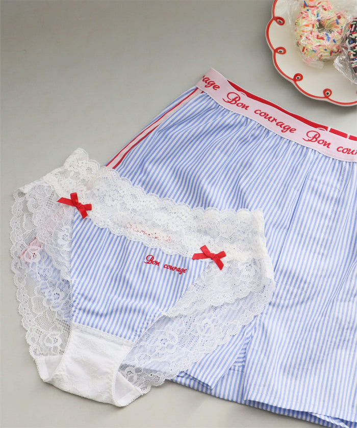 Striped Link Pair Bikini Panty