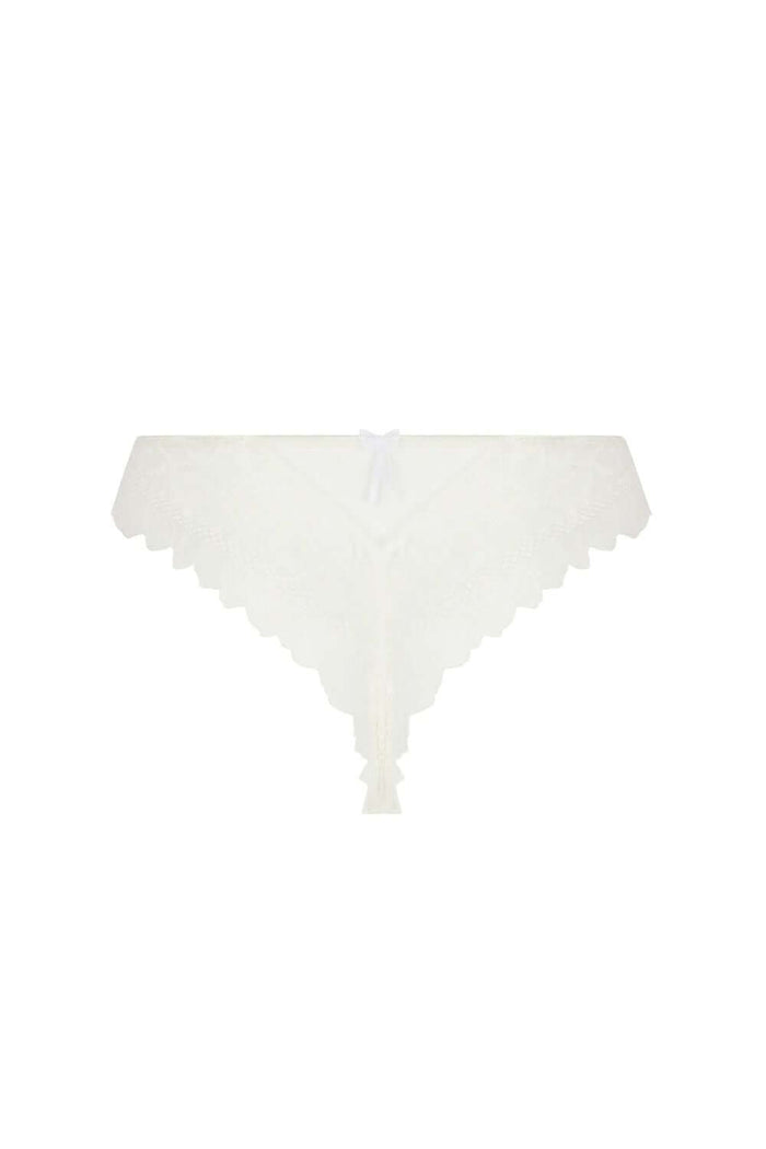 Lise Charmel Sublime Organza Thong in Ecru Nacre