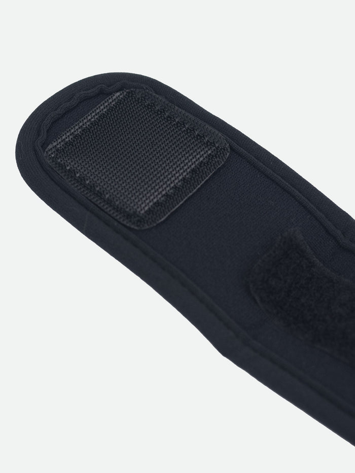 color:Black/Sulfur Spring||seo:Nathan Super 5K Smartphone Armband - Black/Yellow - Velcro Strap Detail View