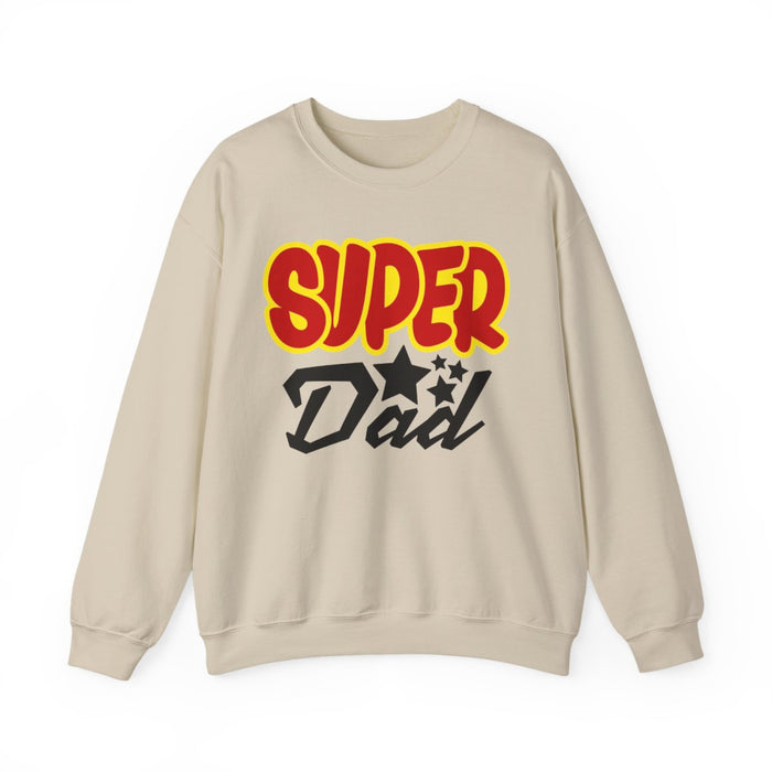 sport grey sweatshirt with super dad bold printed design