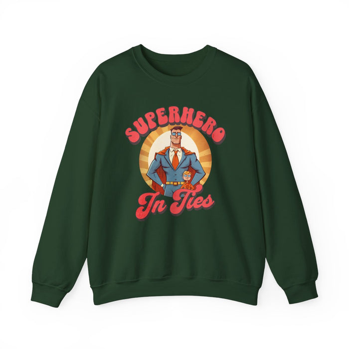Superhero In Ties Sweatshirt - funny sweatshirt by Cheeky Business