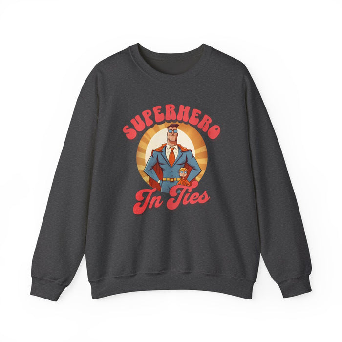 Superhero In Ties Sweatshirt - funny sweatshirt by Cheeky Business