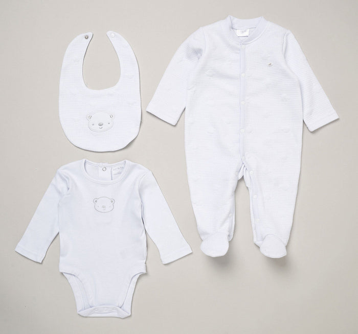 Teddy Textured Layette Set Set Rock a Bye Baby