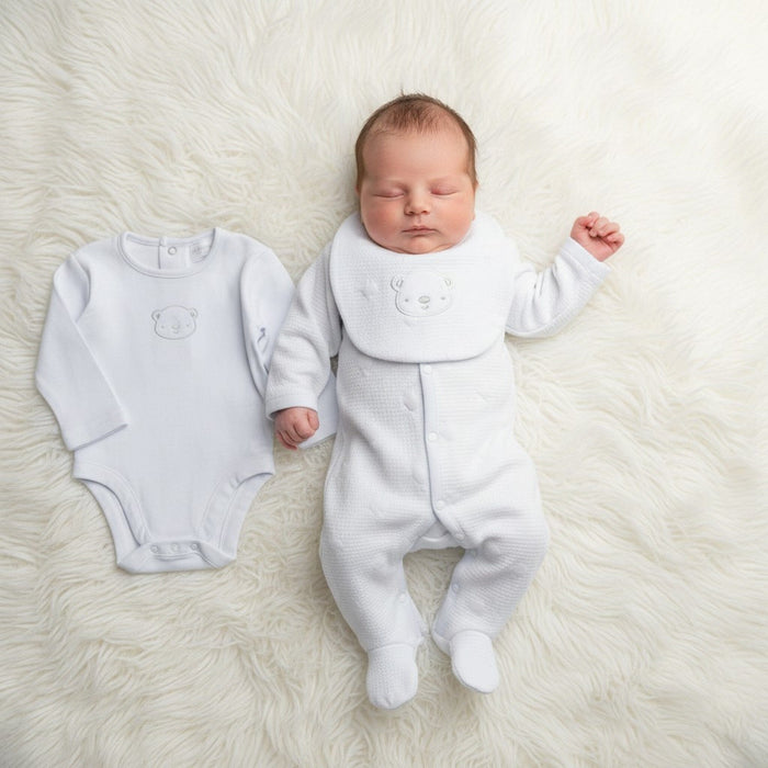 Teddy Textured Layette Set Set Rock a Bye Baby