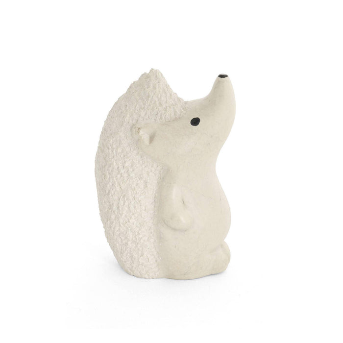 Textured Soapstone Standing Hedgehog Sculpture