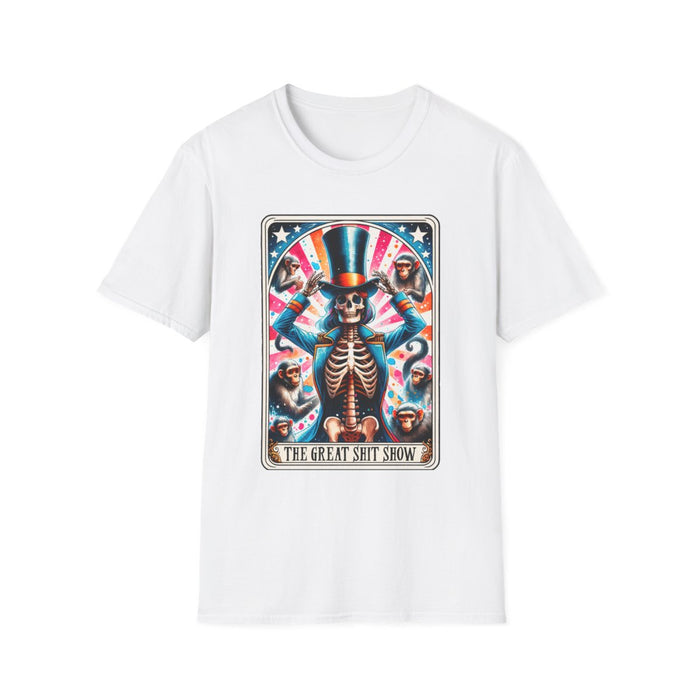 The Great Shit Show Tarot Skeleton T-Shirt - funny t-shirt by Cheeky Business