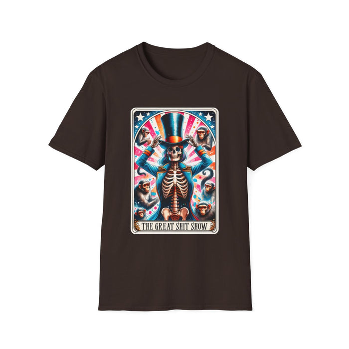 The Great Shit Show Tarot Skeleton T-Shirt - funny t-shirt by Cheeky Business