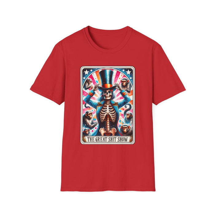 The Great Shit Show Tarot Skeleton T-Shirt - funny t-shirt by Cheeky Business
