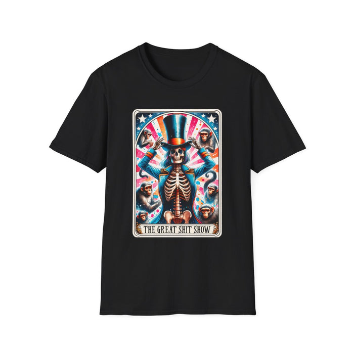 The Great Shit Show Tarot Skeleton T-Shirt - funny t-shirt by Cheeky Business