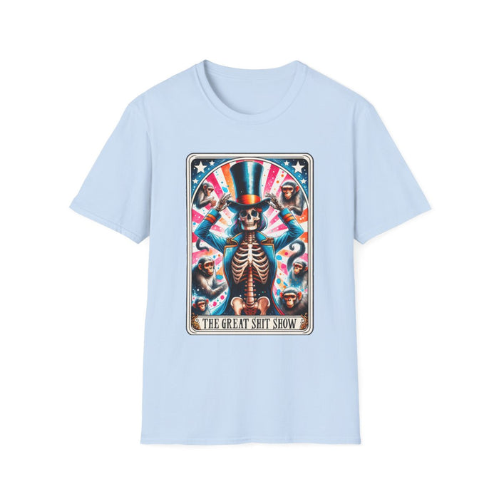 The Great Shit Show Tarot Skeleton T-Shirt - funny t-shirt by Cheeky Business