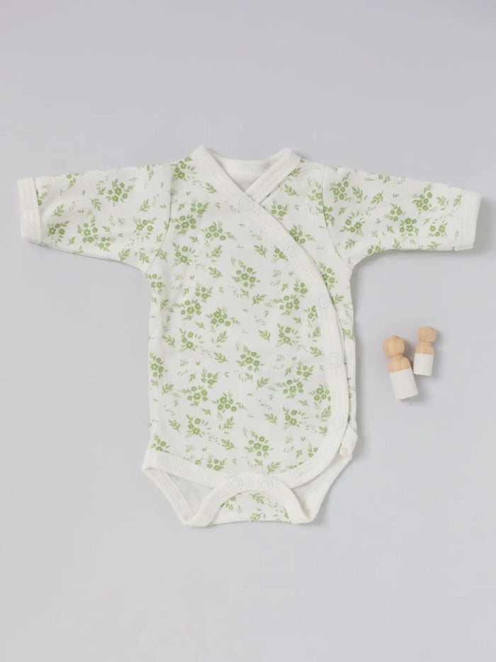 Bodysuit, Apple Floral, Premium 100% Organic Cotton Bodysuit / Vest Tiny & Small