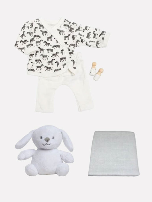 The Unisex Gift Box - Top & Trouser Set, Toy & Comforter Gift Set Little Mouse Baby Clothing & Gifts