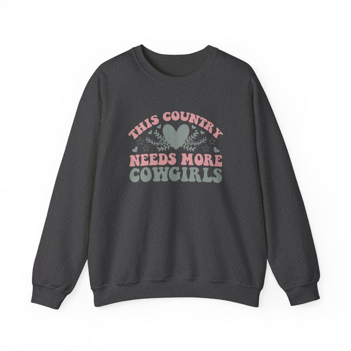 This Country Needs More Cowgirls Sweatshirt - funny sweatshirt by Cheeky Business