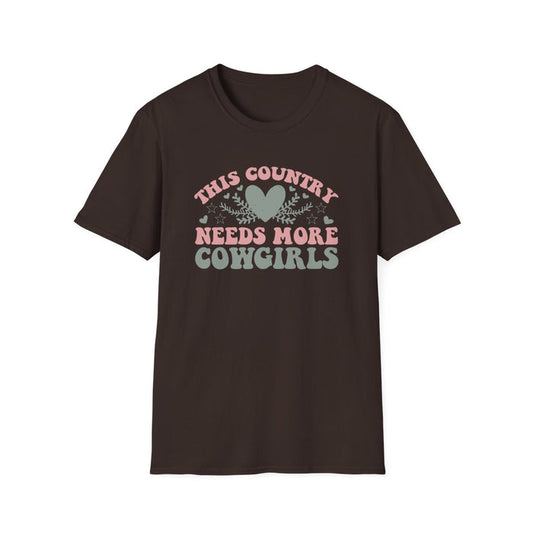 This Country Needs More Cowgirls T-Shirt - funny t-shirt by Cheeky Business