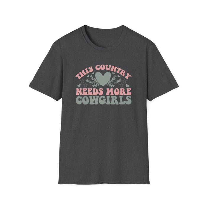 This Country Needs More Cowgirls T-Shirt - funny t-shirt by Cheeky Business