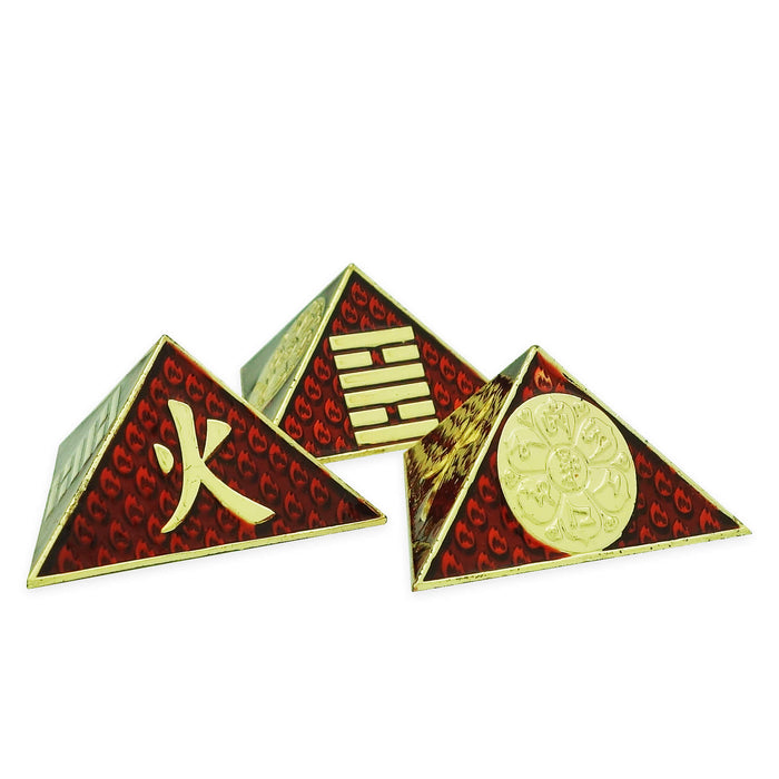 Three Triangular Prisms w/ Li Hexagram BIG FIRE