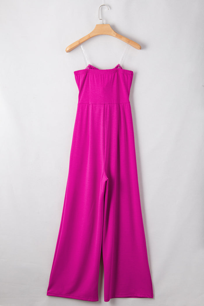 Tied Tube Wide-Leg Luxe Jumpsuit