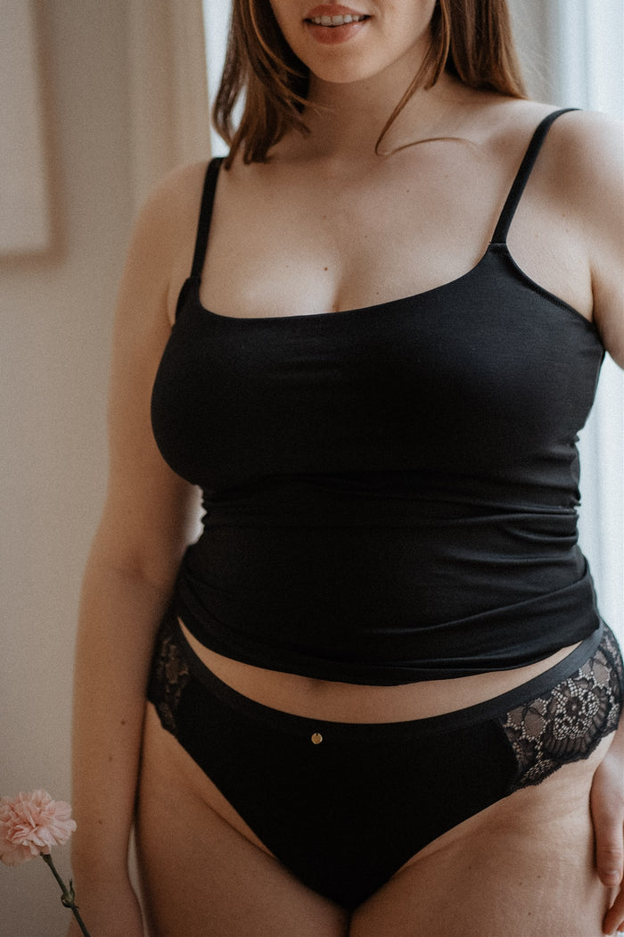 BH Ersatz Top bequem schwarz mit Pads kaufen