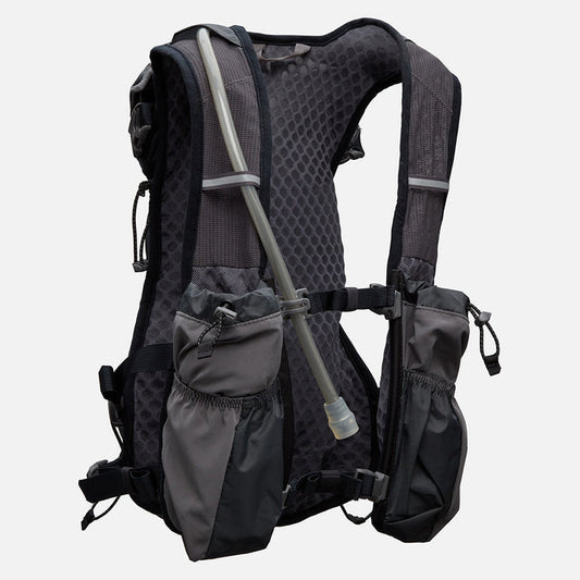 color:Charcoal/Reflective Silver||view:sku image primary||seo:Nathan TrailMix 2.0 12 Liter Unisex Hydration Pack - Charcoal/Reflective Silver - Front of Pack