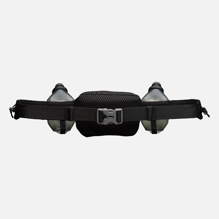 color:Black/Reflective Silver||seo:Nathan TrailMix Plus Hydration Belt 3.0 - Black/Reflective Silver - Front View