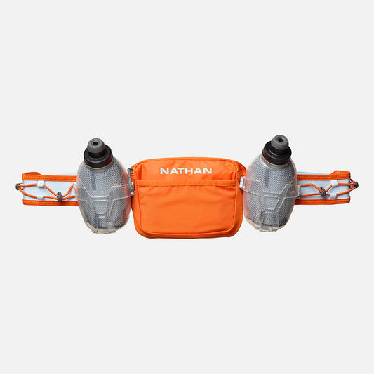 color:Orange Blaze/Reflective Silver||view:sku image primary||seo:Nathan TrailMix Plus Insulated Hydration Waist Belt 3.0 - Orange Blaze/Reflective Silver - Back View (Hero)