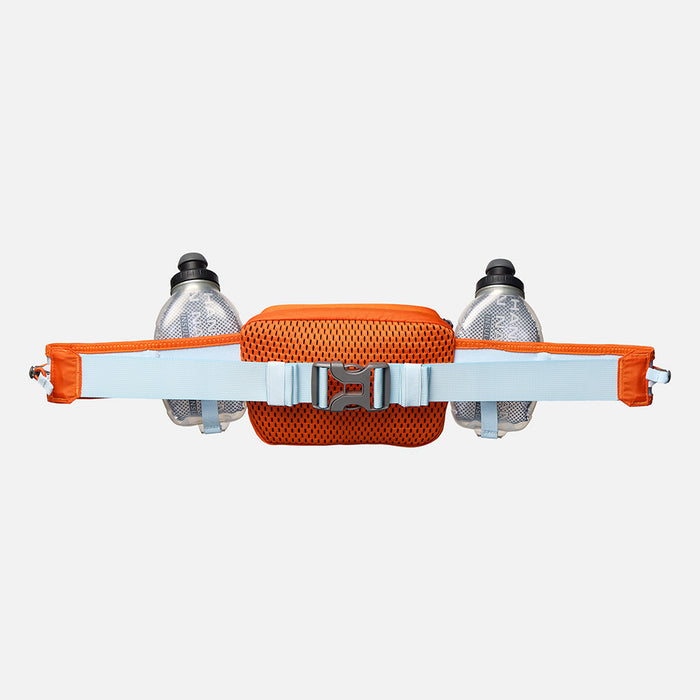 color:Orange Blaze/Reflective Silver||seo:Nathan TrailMix Plus Insulated Hydration Waist Belt 3.0 - Orange Blaze/Reflective Silver - Front of Belt