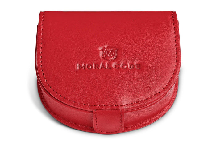 Moral Code Treasury Coin Case -Red Leather- #color_red-leather