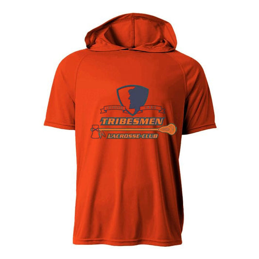 Tribesmen Logo Hooded Short Sleeve Dri-fit Shirt