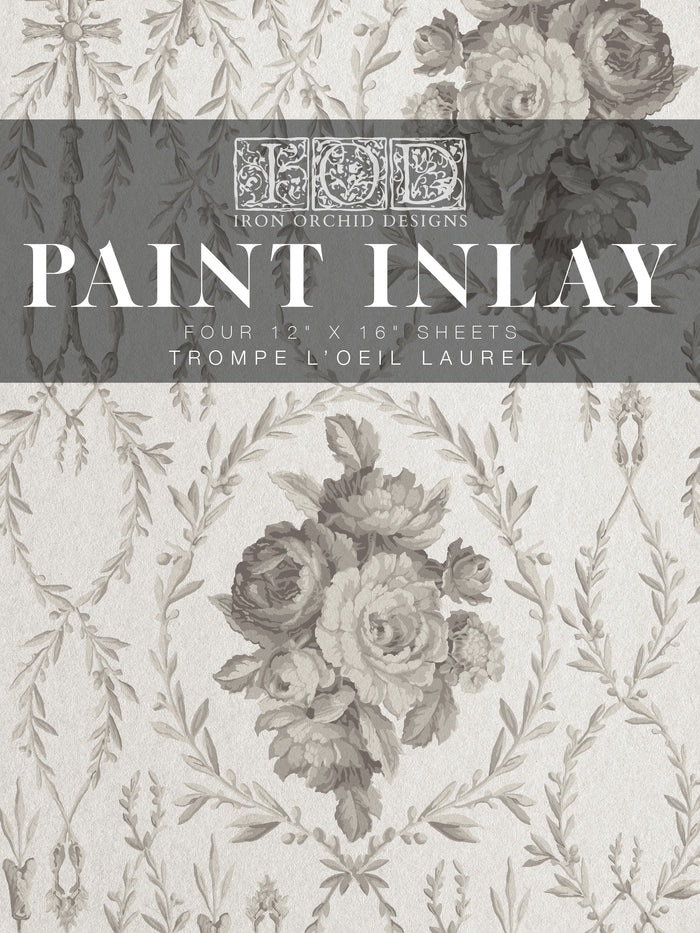 Trompe L'oeil Laurel IOD Paint Inlay
