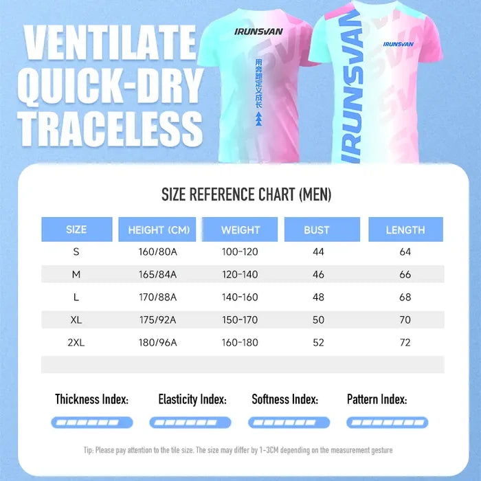 IRUNSVAN quick dry comfortable all day active sports top