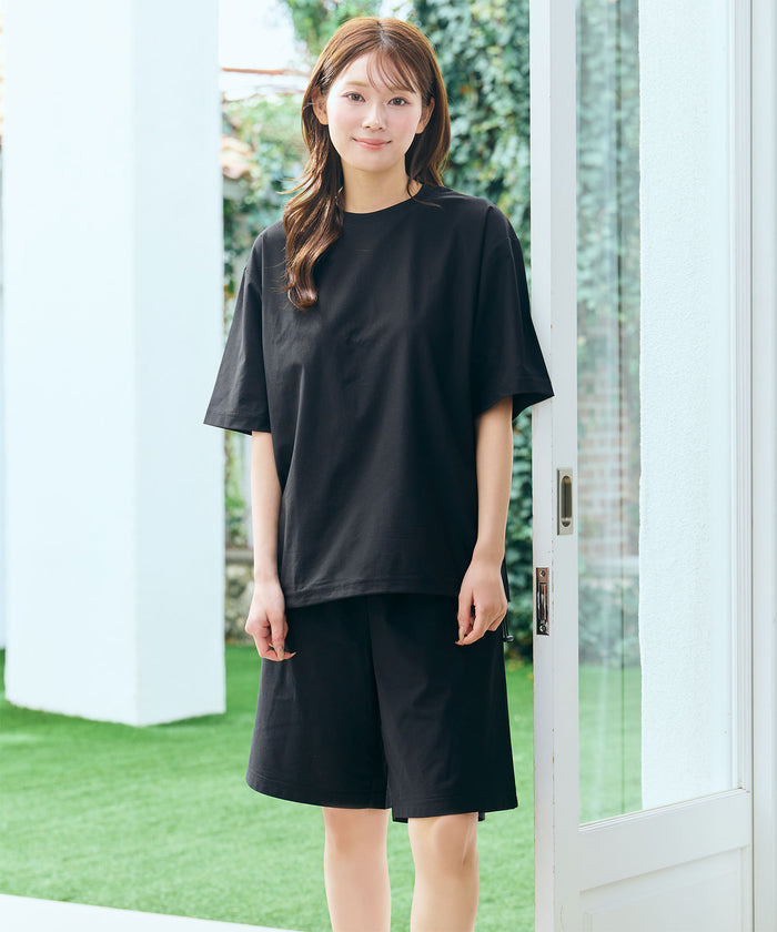 UV-Cut Mesh Short Sleeve Top and Bottom Set