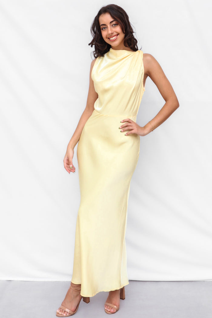Vianna Formal Dress - Yellow - Runway Goddess