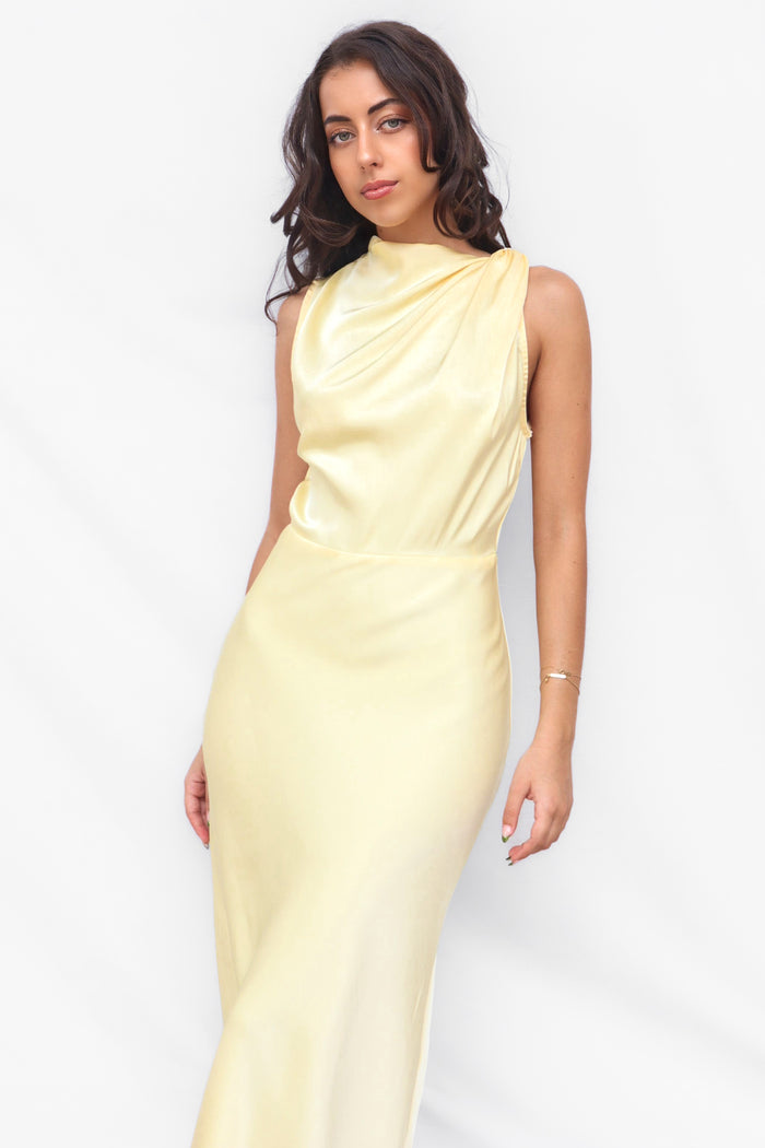 Vianna Formal Dress - Yellow - Runway Goddess