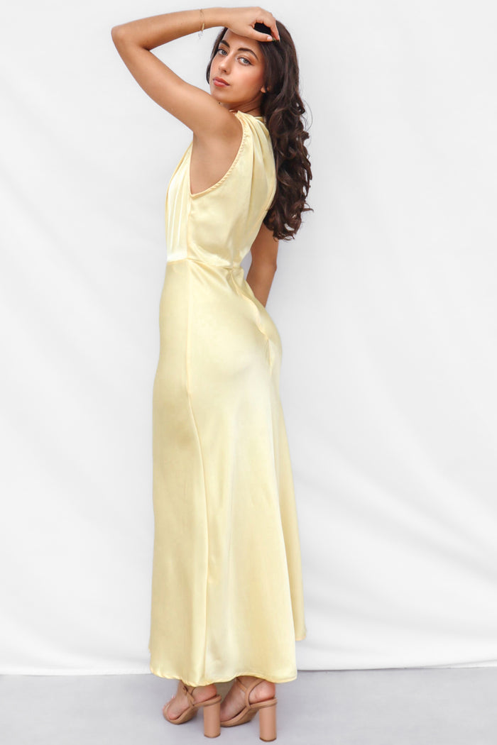 Vianna Formal Dress - Yellow - Runway Goddess