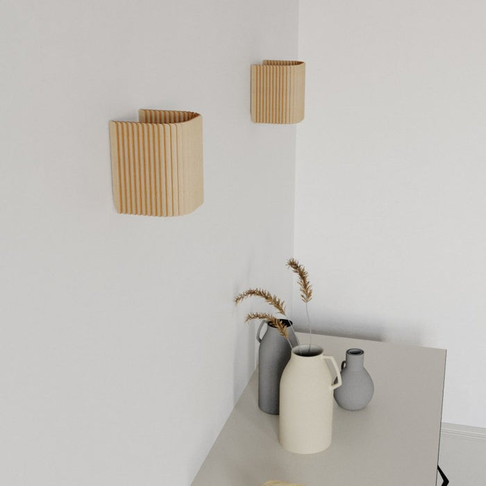 Wandleuchte CUBO aus Holz