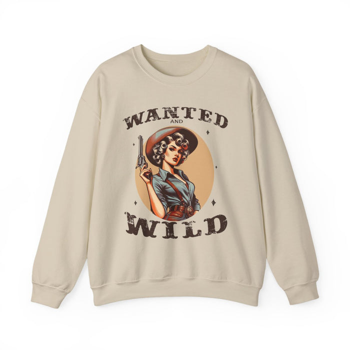 Wanted and Wild Cowgirl Sweatshirt - funny sweatshirt by Cheeky Business