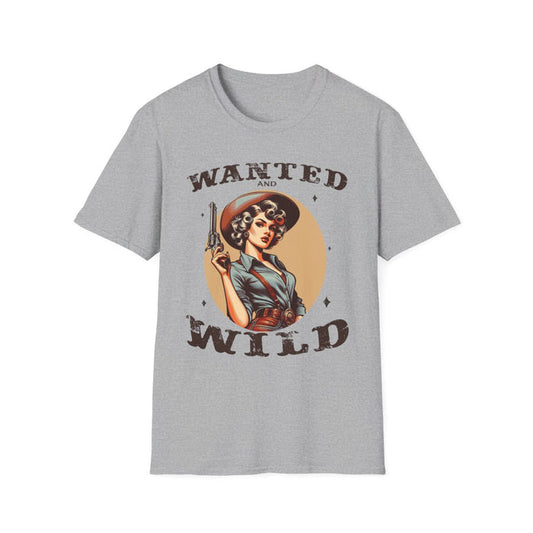 Wanted & Wild Cowgirl T-Shirt - funny t-shirt by Cheeky Business