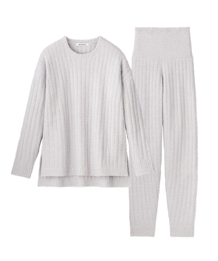 Warm Chenille Knit Top and Bottom Set