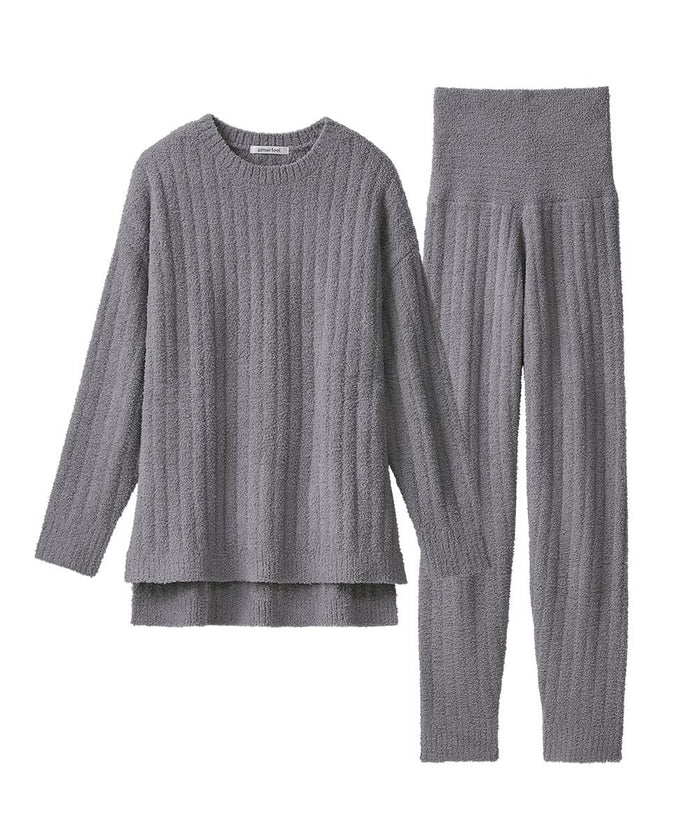 Warm Chenille Knit Top and Bottom Set